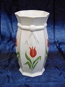 Kép Masnis váza, piros tulipán dekorral 