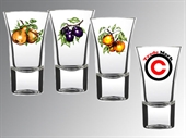 Kép 'Jäger' szeszes pohár 50 ml gyümölcs dekorral, logó 2 színnel 54 db
