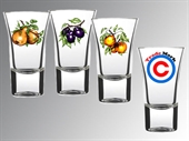 Kép 'Jäger' szeszes pohár 50 ml gyümölcs dekorral, logó 3 színnel 54 db