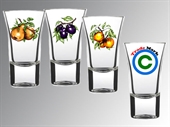 Kép 'Jäger' szeszes pohár 50 ml gyümölcs dekorral, logó 4 színnel 54 db